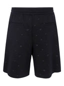 Emporio Armani Allover Logo Cotton Shorts