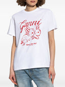 Ganni Bunnies Organic Cotton T Shirt