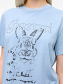 Ganni Bunny Organic Cotton T Shirt