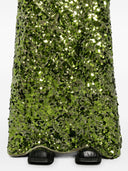 Ganni Velvet Sequined Skirt
