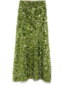 Ganni Velvet Sequined Skirt