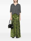 Ganni Velvet Sequined Skirt