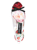Dolce & Gabbana Flower Print Satin Pumps