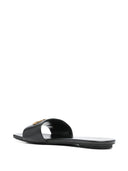 Emporio Armani exclusieve lederen platte sandalen