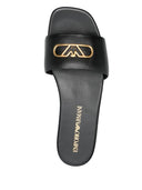 Emporio Armani exclusieve lederen platte sandalen