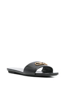 Emporio Armani exclusieve lederen platte sandalen