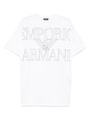 Emporio Armani Logo Organic Cotton T Shirt
