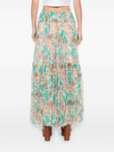 Chloè Printed Silk Skirt