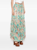 Chloè Printed Silk Skirt