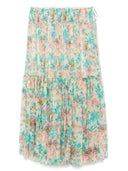 Chloè Printed Silk Skirt