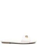 Emporio Armani Exclusive Leather Flat Sandals
