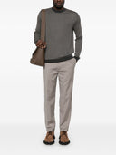 Emporio Armani Allover Logo Wool Blend Sweater