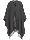 Valentino Fringed Double Poncho