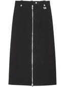 Ganni Full Zip Long Skirt