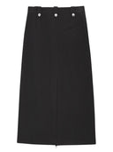 Ganni Full Zip Long Skirt