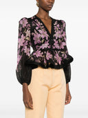 Linen Zimmermann e camicetta stampata in seta