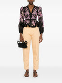 Linen Zimmermann e camicetta stampata in seta