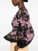 Linen Zimmermann e camicetta stampata in seta