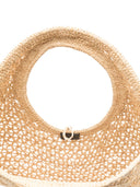 Jacquemus Le Rond Rafia Rafia handtas