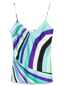 Top in seta stampata Pucci