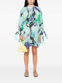 Robe de kaftan en coton imprimé Pucci