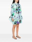 Robe de kaftan en coton imprimé Pucci