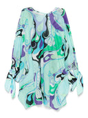 Robe de kaftan en coton imprimé Pucci
