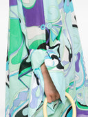 Robe de kaftan en coton imprimé Pucci