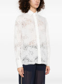 Ermanno Firenze Embroidered Lace Shirt