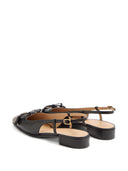 Valentino Garavani Vale Du Roi in pelle Slingback Ballets