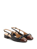 Valentino Garavani Vale Du Roi in pelle Slingback Ballets