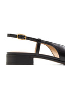 Valentino Garavani Vale Du Roi in pelle Slingback Ballets