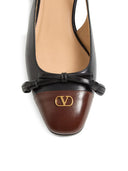 Valentino Garavani Vale Du Roi in pelle Slingback Ballets