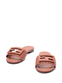 Fendi stokbeen lederen sandalen