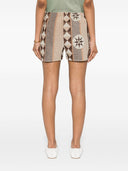Loewe Paula's Ibiza Cotton Blend Jacquard Shorts