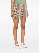 Loewe Paula's Ibiza Cotton Blend Jacquard Shorts