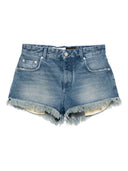 Loewe Paula's Ibiza Anagram Denim Shorts