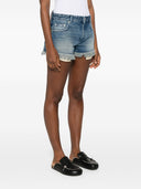 Loewe Paula's Ibiza Anagram Denim Shorts
