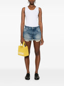 Loewe Paula's Ibiza Anagram Denim Shorts