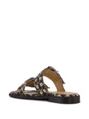 Ganni feminin spænde leopard print sandaler