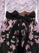 Linen Zimmermann e pantaloncini stampati in miscela di seta