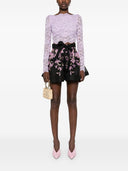 Linen Zimmermann e pantaloncini stampati in miscela di seta