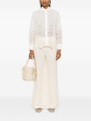 Ermanno Firenze Cotton Embroidered Shirt