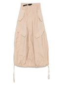 Wit zand katoenen midi rok