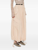 Wit zand katoenen midi rok