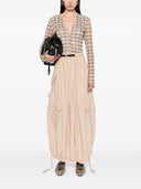 Wit zand katoenen midi rok