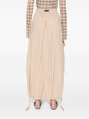 Wit zand katoenen midi rok