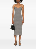 Emporio Armani Striped Cotton Midi Dress