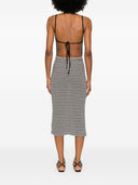 Emporio Armani Striped Cotton Midi Dress