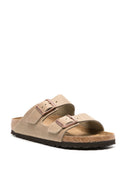 Sandalias de cuero engrasadas de Birkenstock Arizona